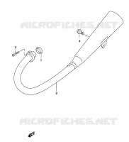 MUFFLER for Suzuki MARAUDER 125 2003