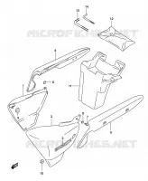REAR FAIRING  (MODELE K3) for Suzuki MARAUDER 125 2003