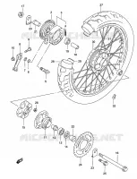 REAR WHEEL for Suzuki MARAUDER 125 2003