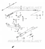 STAND   REAR BRAKE PEDAL for Suzuki MARAUDER 125 2003