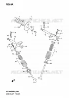 CAMSHAFT   VALVES (MODEL K4 /​ K5 /​ K6 /​ K7) for Suzuki MARAUDER 125 2004