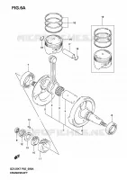 CRANKSHAFT (MODEL K4 /​ K5 /​ K6 /​ K7) for Suzuki MARAUDER 125 2004