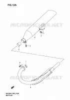 MUFFLER (MODELE K4 /​ K5 /​ K6) for Suzuki MARAUDER 125 2004