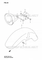 HEADLIGHT BOWL for Suzuki MARAUDER 125 2004