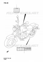 LABEL for Suzuki MARAUDER 125 2004