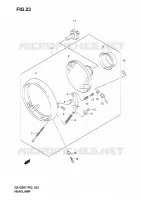 PHARE (P19) for Suzuki MARAUDER 125 2004
