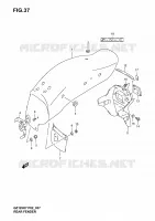 REAR FENDER for Suzuki MARAUDER 125 2004