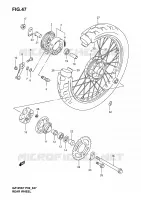 REAR WHEEL for Suzuki MARAUDER 125 2004