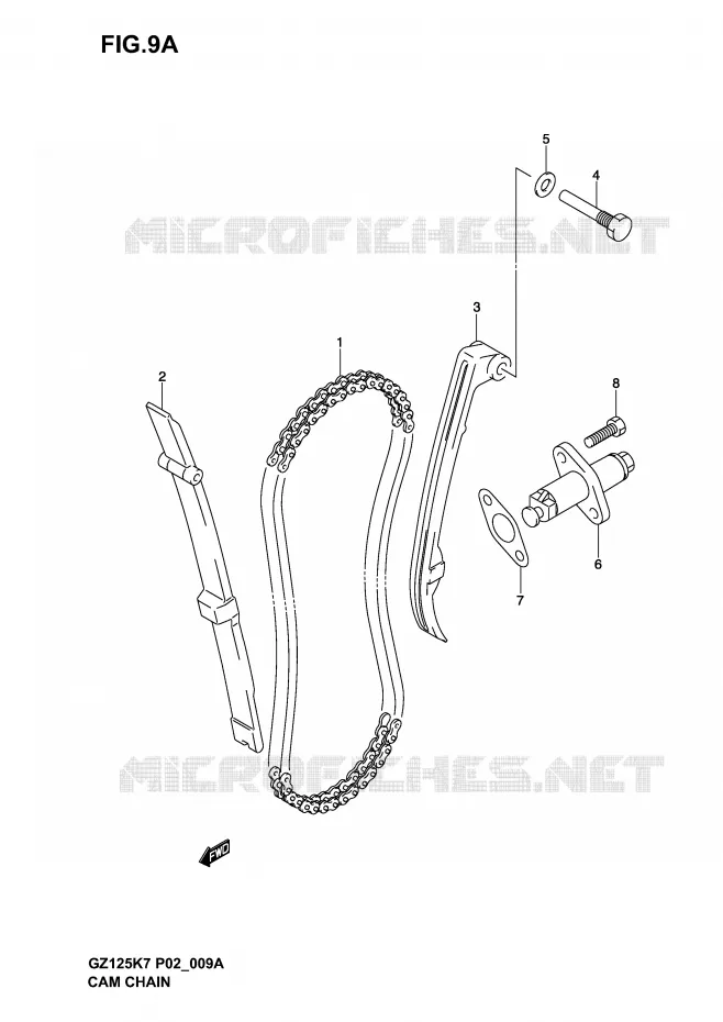 TIMING (MODEL K4 /​ K5 /​ K6 /​ K7) Suzuki MOTO 125 MARAUDER 2004  GZ125K4(P02,P19)