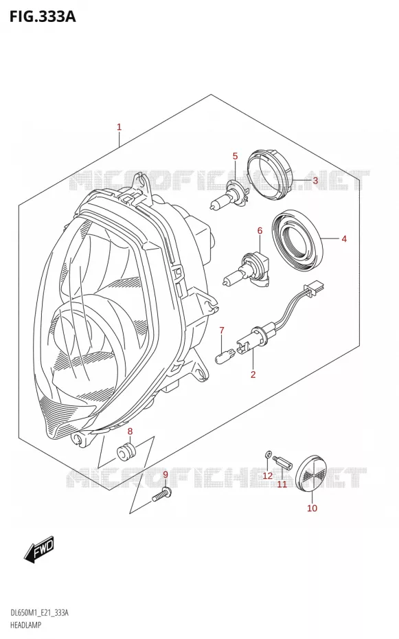 HEADLIGHT Suzuki MOTO 650 V-STROM 2021  DL650A M1