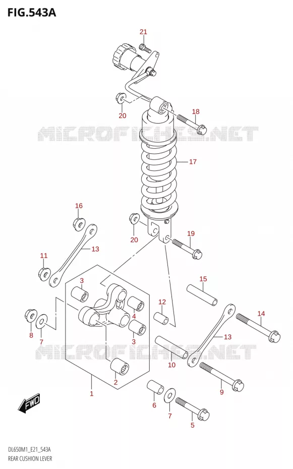SHOCK ABSORBER LINKAGE Suzuki MOTO 650 V-STROM 2021  DL650A M1