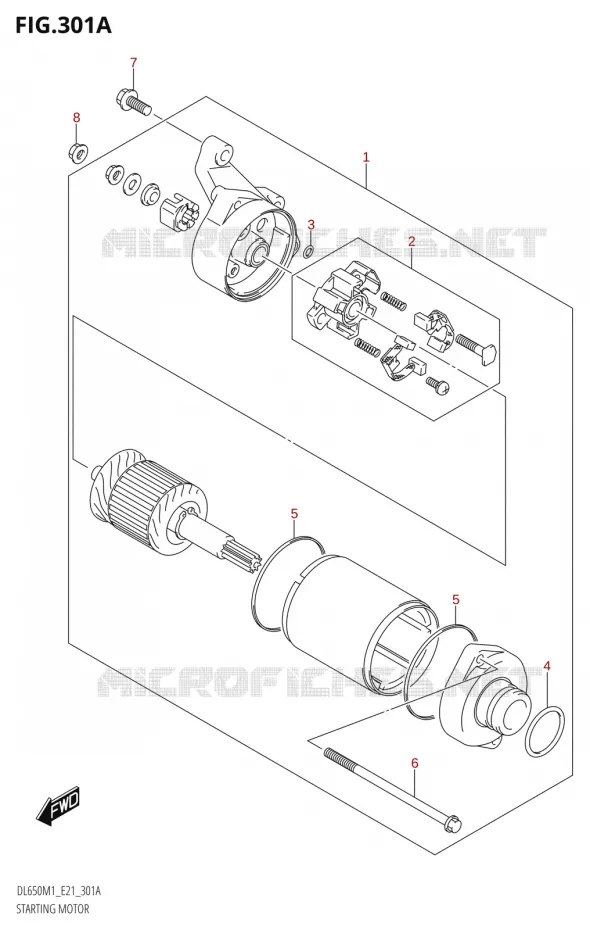STARTER MOTOR Suzuki MOTO 650 V-STROM 2021  DL650A M1