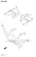 FOOTREST for Suzuki KINGQUAD 400 2021