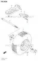 LEFT HAND REAR WHEEL for Suzuki KINGQUAD 400 2021