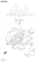 REAR FENDER for Suzuki KINGQUAD 400 2021
