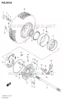 RIGHT HAND REAR WHEEL for Suzuki KINGQUAD 400 2021
