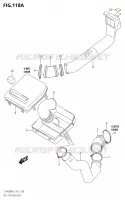 V BELT COOLING DUCT for Suzuki KINGQUAD 400 2021