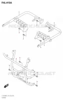 FOOTREST for Suzuki KINGQUAD 750 2021