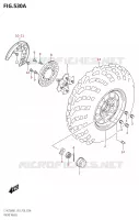 FRONT WHEEL for Suzuki KINGQUAD 750 2021