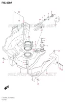 FUEL TANK (P03,P28) for Suzuki KINGQUAD 750 2021