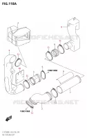 V BELT COOLING DUCT for Suzuki KINGQUAD 750 2021