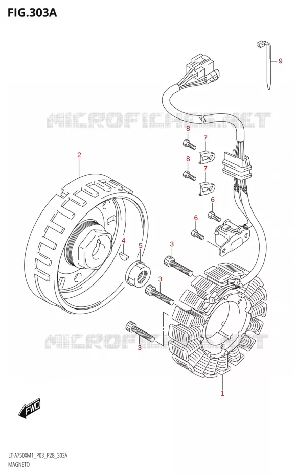 IGNITION Suzuki QUAD 750 KINGQUAD 2021  LT-A750X M1 (P28)