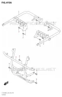 FOOTREST for Suzuki KINGQUAD 750 2021