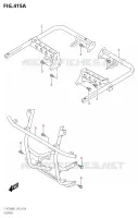FOOTREST for Suzuki KINGQUAD 750 2021
