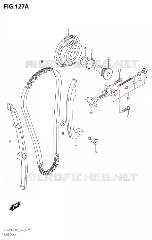 TIMING Suzuki QUAD 750 KINGQUAD 2021  LT-A750XP / XPZ M1 (P24)