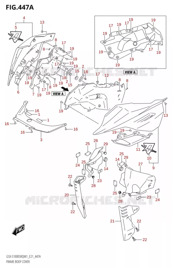 FAIRING Suzuki MOTO 1000 KATANA 2021  GSX-S1000SRQ M1 (E21)