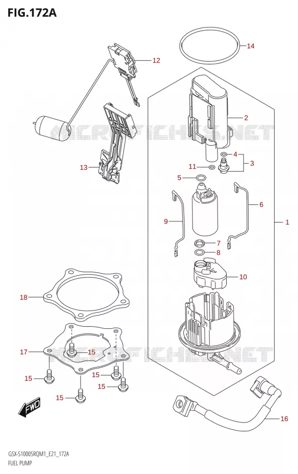 FUEL PUMP Suzuki MOTO 1000 KATANA 2021  GSX-S1000SRQ M1 (E21)