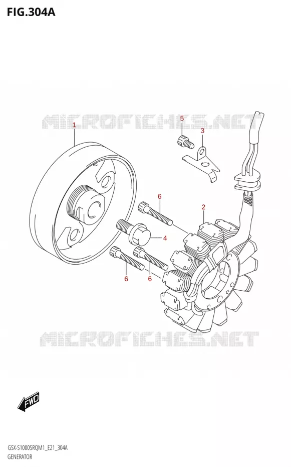 GENERATOR Suzuki MOTO 1000 KATANA 2021  GSX-S1000SRQ M1 (E21)