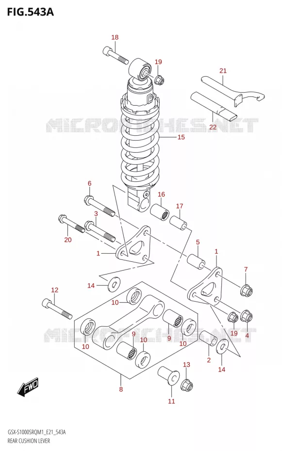 SHOCK ABSORBER LINKAGE Suzuki MOTO 1000 KATANA 2021  GSX-S1000SRQ M1 (E21)