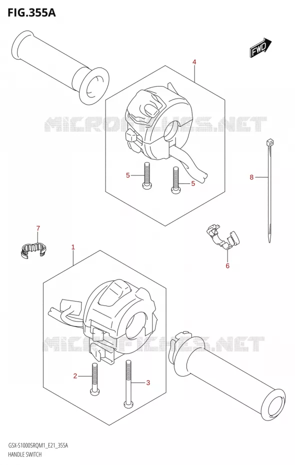 SWITCHES Suzuki MOTO 1000 KATANA 2021  GSX-S1000SRQ M1 (E21)