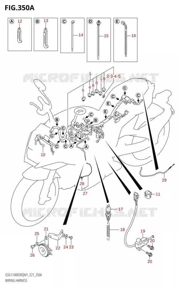 WIRING HARNESS Suzuki MOTO 1000 KATANA 2021  GSX-S1000SRQ M1 (E21)