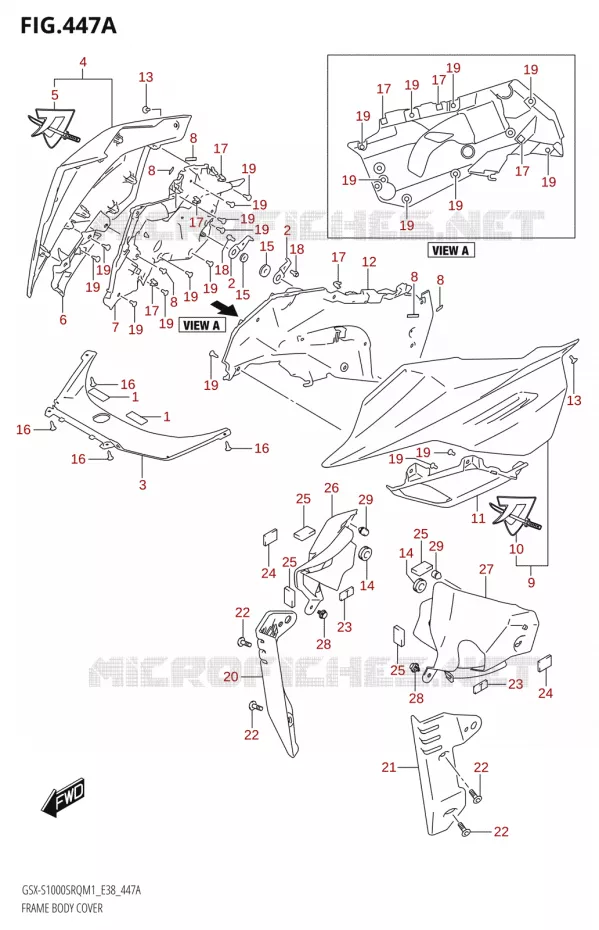 FAIRING Suzuki MOTO 1000 KATANA 2021  GSX-S1000SRQ M1 (E38)