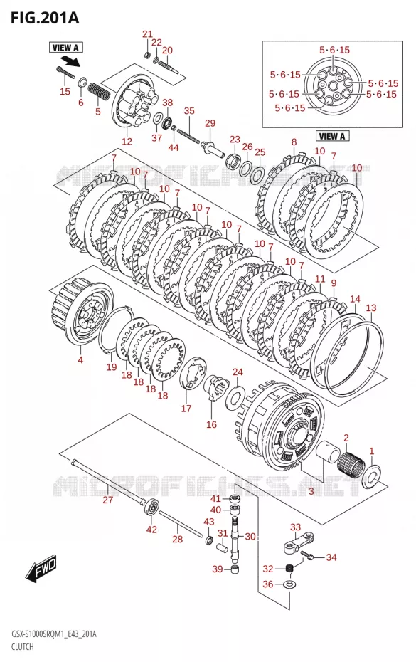 CLUTCH Suzuki MOTO 1000 KATANA 2021  GSX-S1000SRQ M1 (E43)
