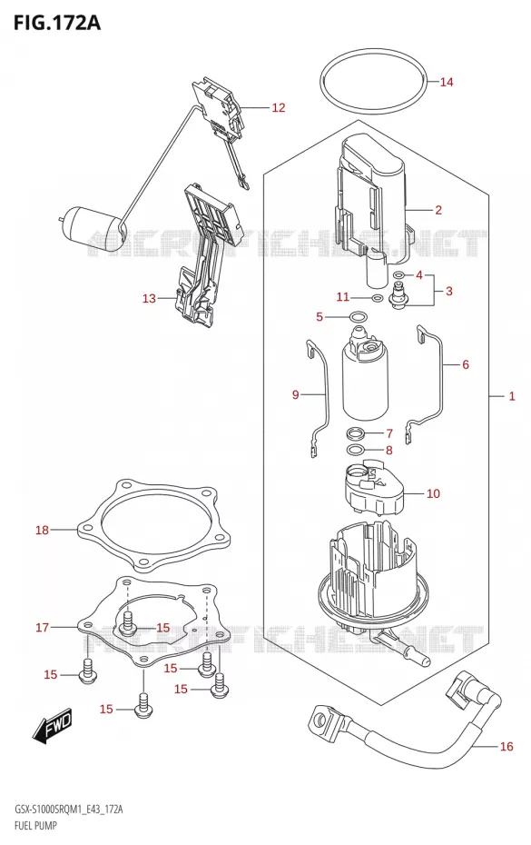 FUEL PUMP Suzuki MOTO 1000 KATANA 2021  GSX-S1000SRQ M1 (E43)