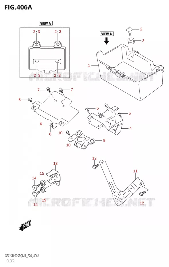 HOLDER Suzuki MOTO 1000 KATANA 2021  GSX-S1000SRQ M1 (E76 ECE2 E17,22,39)