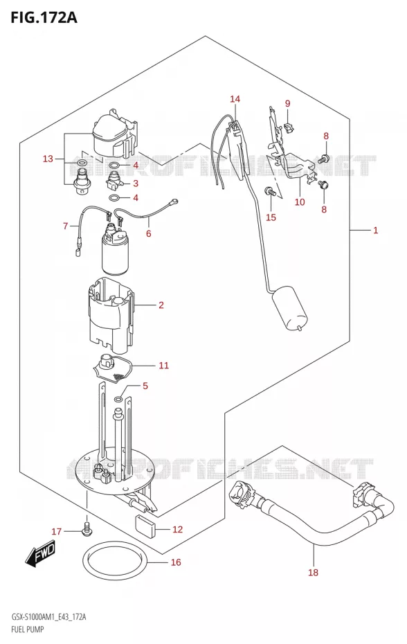 FUEL PUMP Suzuki MOTO 1000 GSX-S 2021  GSX-S1000A M1 /​ GSX-S1000AZ M1 (E43)