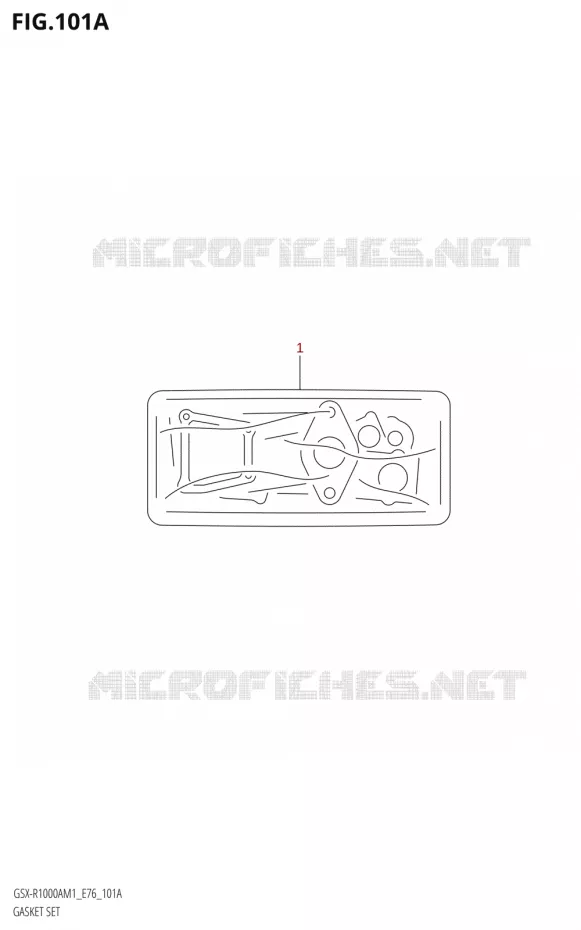 GASKET SET Suzuki MOTO 1000 GSX-R 2021  GSX-R1000A M1 /​ GSX-R1000ZA M1  ( E76 ECE2 E17,22,39 )