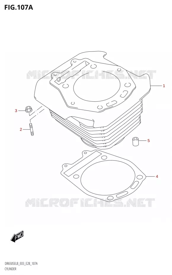 CYLINDER Suzuki MOTO 650 DR 2018  DR650SE L8 (E03)