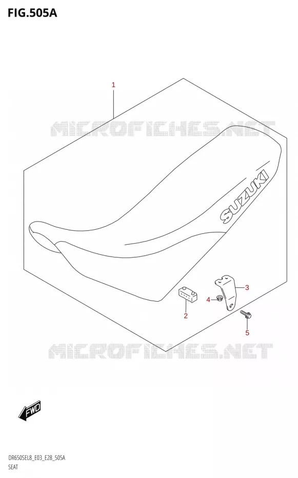 SEAT Suzuki MOTO 650 DR 2018  DR650SE L8 (E03)