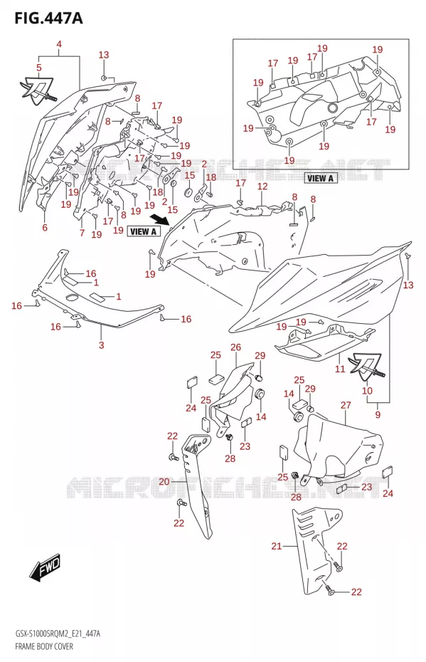 FAIRING Suzuki MOTO 1000 KATANA 2022  GSX-S1000SRQ M2 (E21)