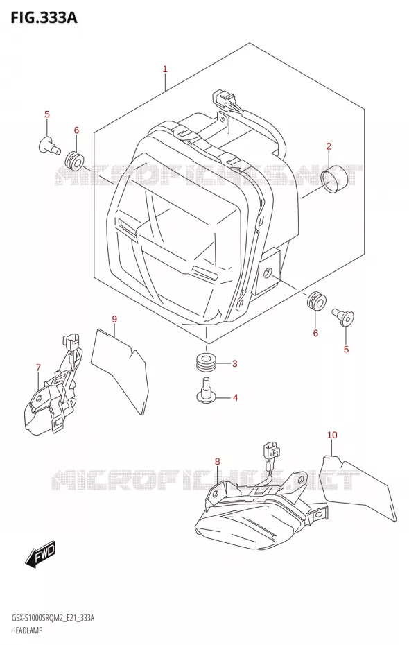 HEADLIGHT Suzuki MOTO 1000 KATANA 2022  GSX-S1000SRQ M2 (E21)