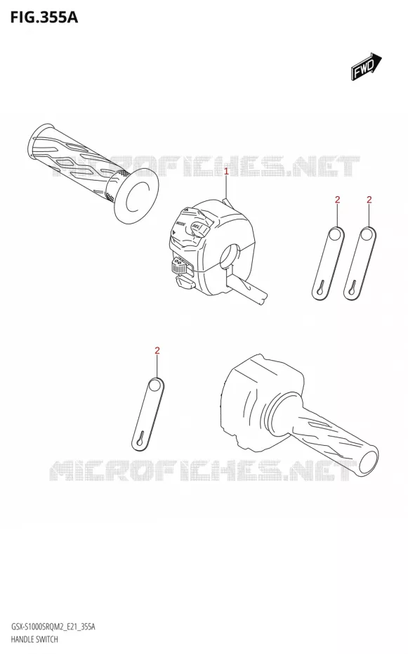 SWITCHES Suzuki MOTO 1000 KATANA 2022  GSX-S1000SRQ M2 (E21)
