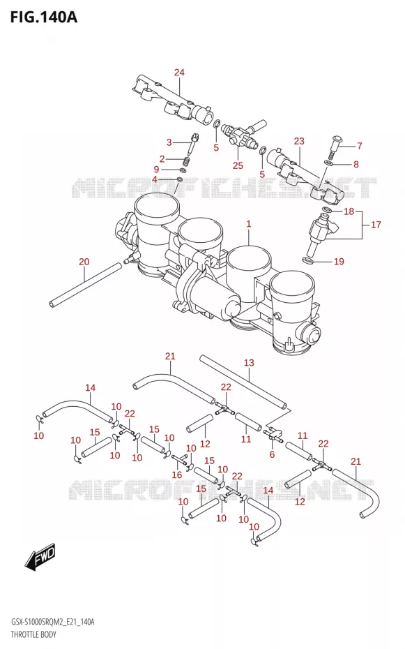 THROTTLE BODY Suzuki MOTO 1000 KATANA 2022  GSX-S1000SRQ M2 (E21)