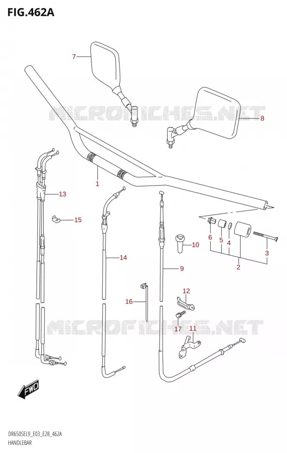 HANDLEBAR Suzuki MOTO 650 DR 2019  DR650SE L9 (E03)