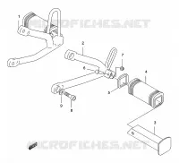 FOOTREST for Suzuki Autres-modeles 50 2001