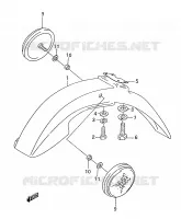 FRONT FENDER for Suzuki Autres-modeles 50 2001